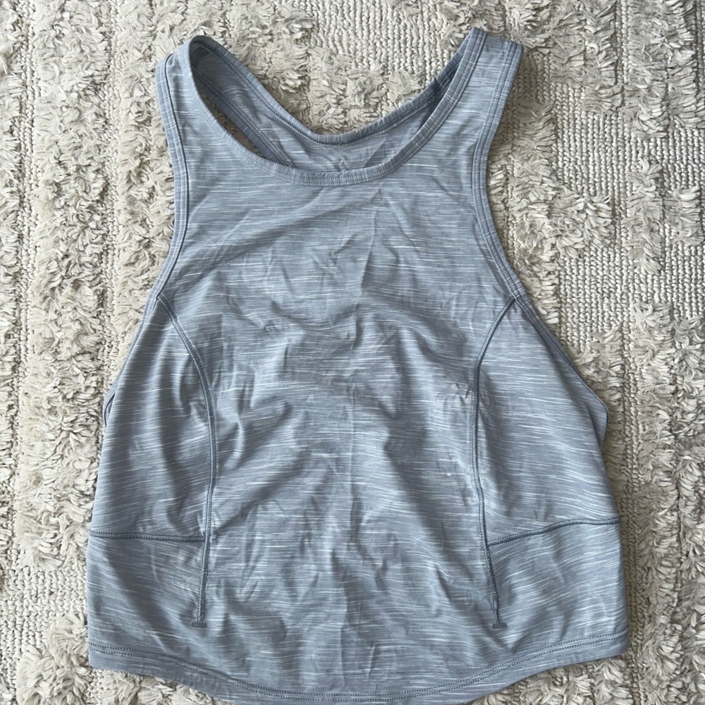 Lulu Power Thru Tank- Heathered Rhino Grey
